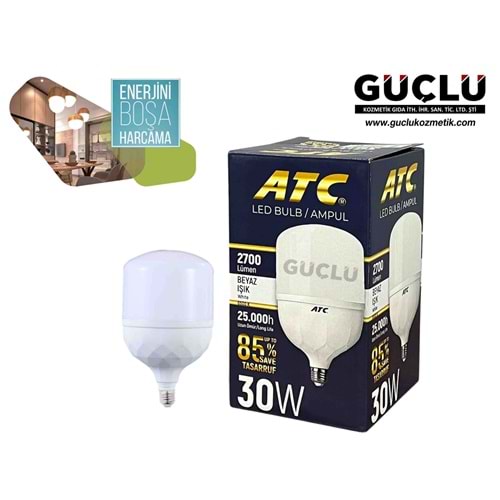 ATC LED AMPUL BEYAZ 30W*50Lİ