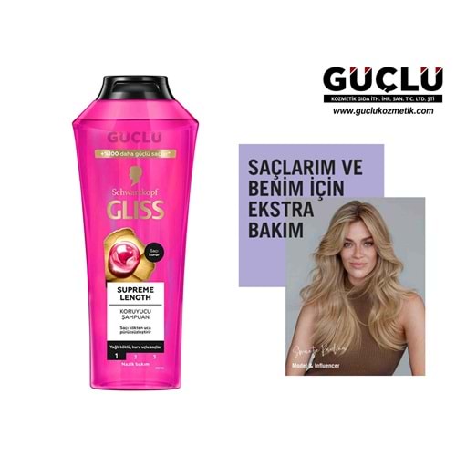 GLİSS ŞAMPUAN 500ML SUPREME LENGTH 3515*12Lİ