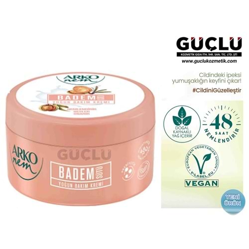 ARKO NEM BAKIM KREMİ 250ML BADEM SÜTÜ 8070*4LÜ