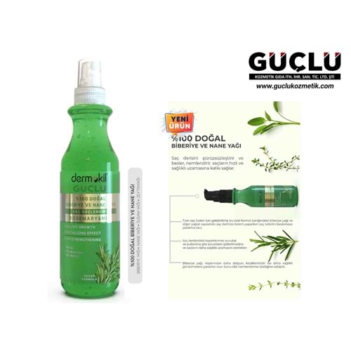 DERMOKİL SAÇ GÜÇLENDİRİCİ TONİK 250ML BİBERİYE- NANE 2084*12Lİ