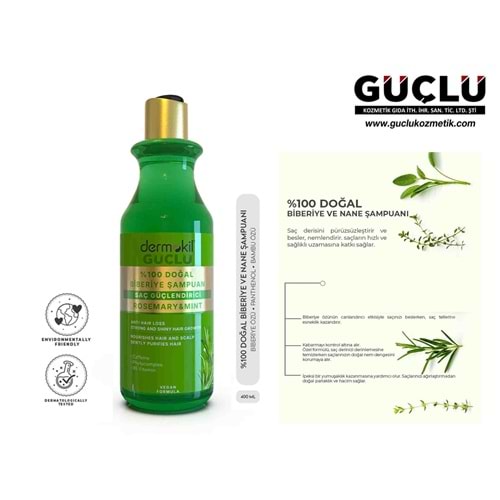 DERMOKİL ŞAMPUAN 400ML SAÇ GÜÇLENDİRİCİ BİBERİYE 2565*12Lİ