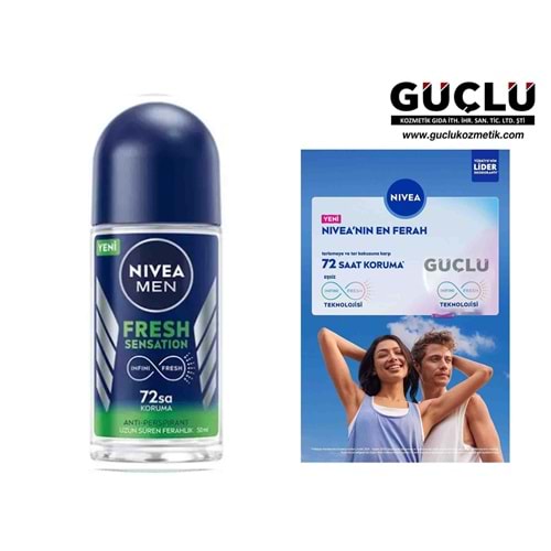 NİVEA ROLL-ON MEN 50ML FRESH SENSATION*6LI
