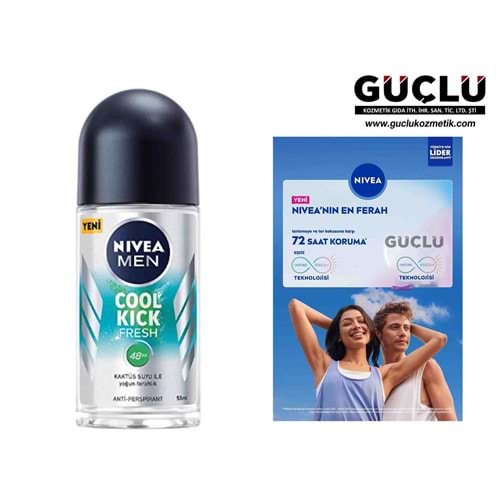 NİVEA ROLL-ON MEN 50ML COOL KICK*6LI