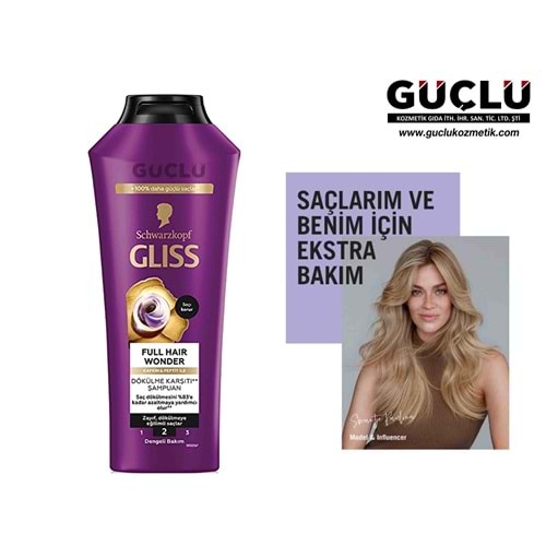 GLİSS ŞAMPUAN 400ML FULL HAİR WONDER 3000*6LI