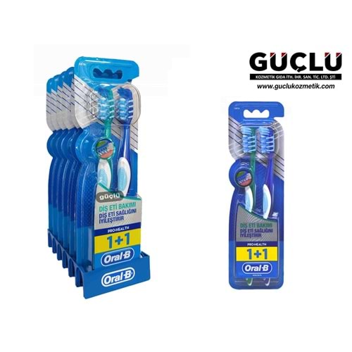 ORAL B DİŞ FIRÇASI PRO HEALTH 1+1 (DİŞ ETİ BAKM) ORTA 3545*6LI