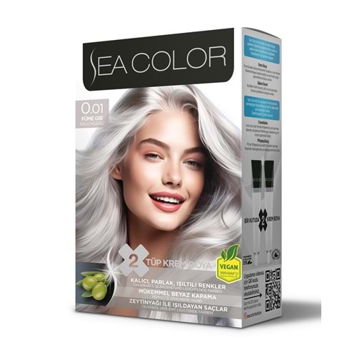 SEA COLOR SAÇ BOYASI 0.01 FÜME GRİ *24LÜ