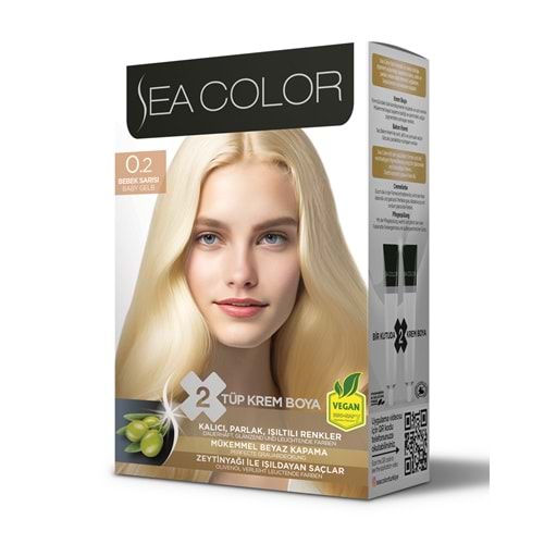 SEA COLOR SAÇ BOYASI 0.2 BEBEK SARISI*24LÜ