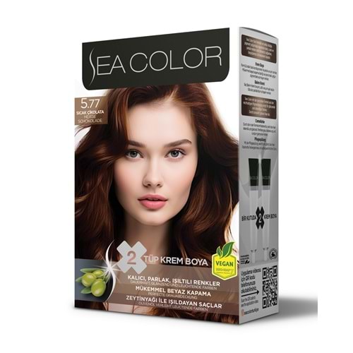 SEA COLOR SAÇ BOYASI 5.77 SICAK ÇİKOLATA *24LÜ