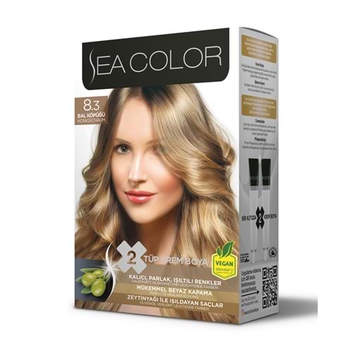 SEA COLOR SAÇ BOYASI 8.3 BAL KÖPÜĞÜ*24LÜ