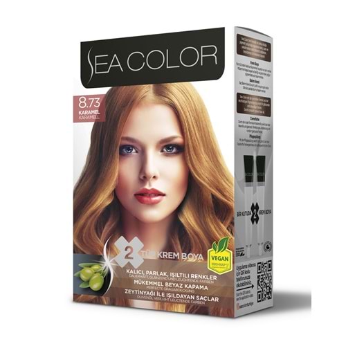 SEA COLOR SAÇ BOYASI 8.73 KARAMEL*24LÜ