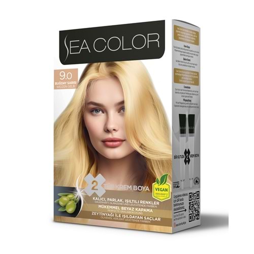 SEA COLOR SAÇ BOYASI 9.0 BUĞDAY SARISI*24LÜ