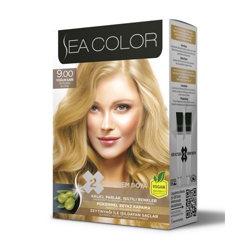 SEA COLOR SAÇ BOYASI 9.00 YOĞUN SARI*24LÜ