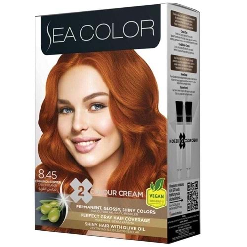 SEA COLOR SAÇ BOYASI 8.45 TARÇIN BAKIR*24LÜ