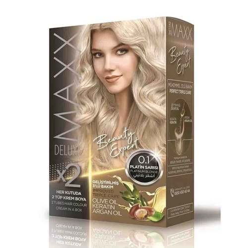 MAXX DELUXE SET SAÇ BOYASI 0.1 PLATİN SARISI*24LÜ