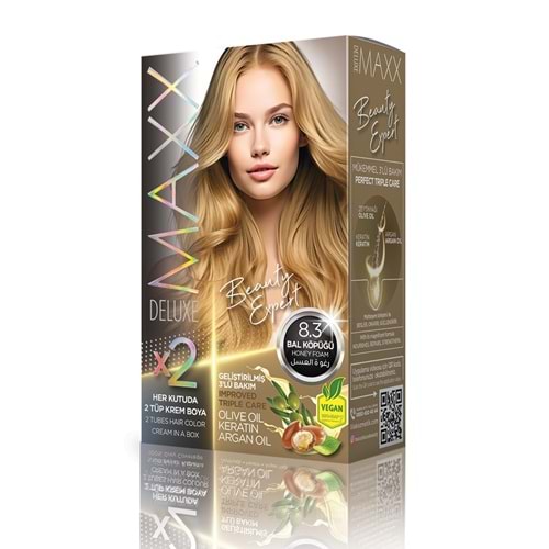 MAXX DELUXE SET SAÇ BOYASI 8.3 BAL KÖPÜĞÜ*24LÜ