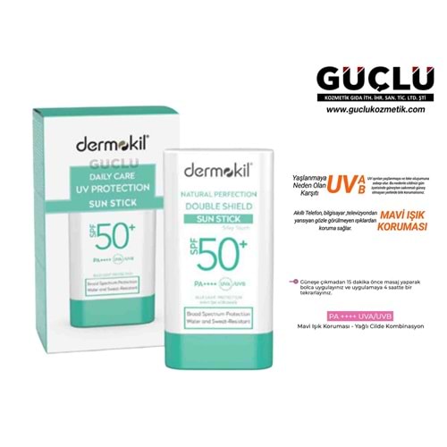 DERMOKİL GÜNEŞ STICK 20GR GÜNLÜK BAKIM MAVİ IŞIK 2251*12Lİ