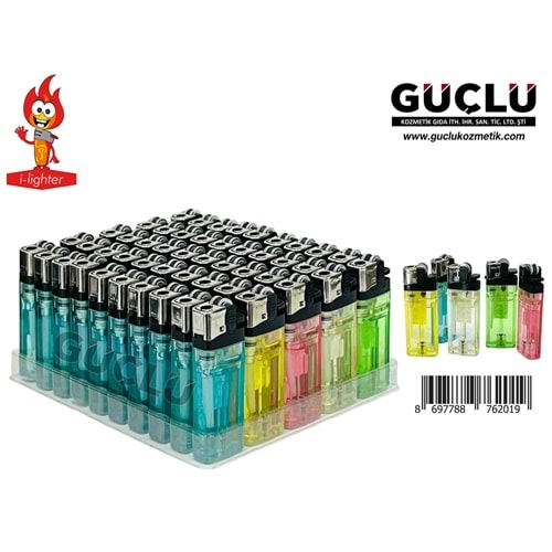 TOSCOW ÇAKMAK I-LIGHTER TAŞLI ŞEFFAF Y333*50Lİ