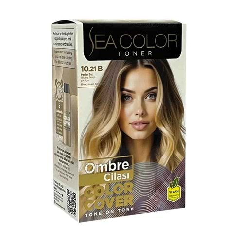 SEA COLOR SAÇ BOYASI OMBRE CİLASI 10.21B PARLAK BEJ *24LÜ