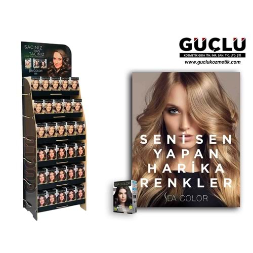 SEA COLOR SET BOYA AHŞAP STAND*1Lİ