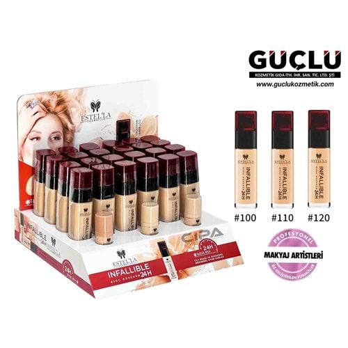 ESTELLA CAM FONDÖTEN 30ML INFALLIBLE 6005*24LÜ