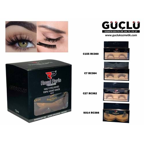 ROYAL P. TAKMA KİRPİK 4D C27 RC362*12Lİ