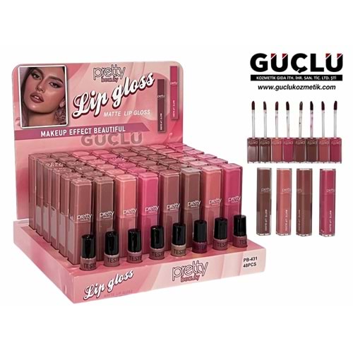 PRETTY B. LİP GLOSS MATTE PB431*48Lİ