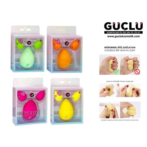 YARICCI MAKYAJ SÜNGERİ 3LÜ YRC430*12Lİ