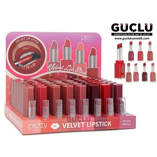 PRETTY B. LIPSTICK VELVET PB945*48Lİ