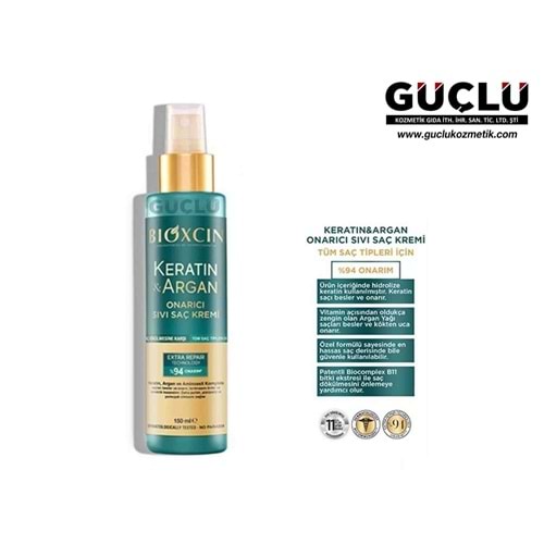 BİOXCIN SIVI SAÇ KREMİ 150ML KERATİN & ARGAN 1620*24LÜ