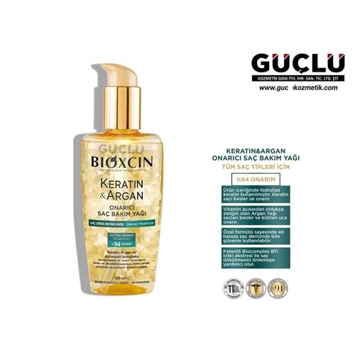 BİOXCIN SAÇ BAKIM YAĞI 150ML KERATİN & ARGAN 1637*6LI