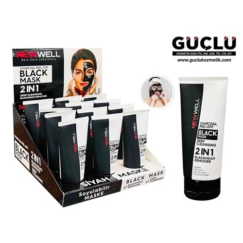 NEW WEL SİYAH MASKE 150ML 2 IN 1 DEEP CLEANSING 7423*12Lİ