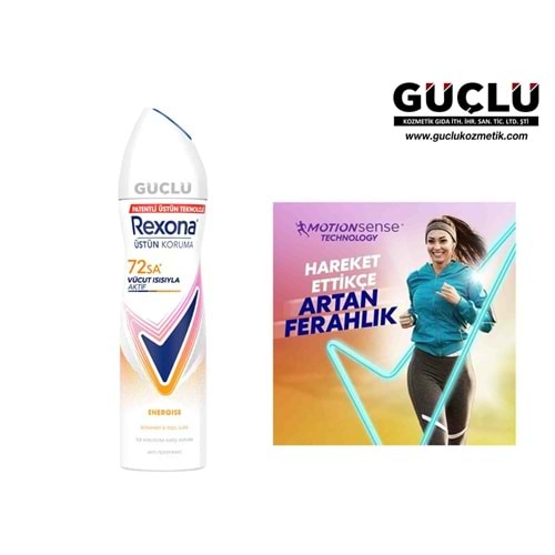 REXONA WOMEN DEO 150ML ENERGISE*6LI