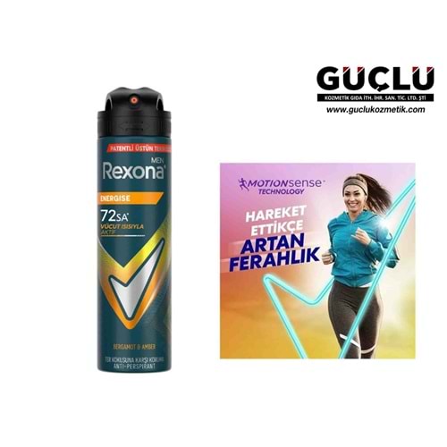 REXONA MEN DEO 150ML ENERGISE*6LI