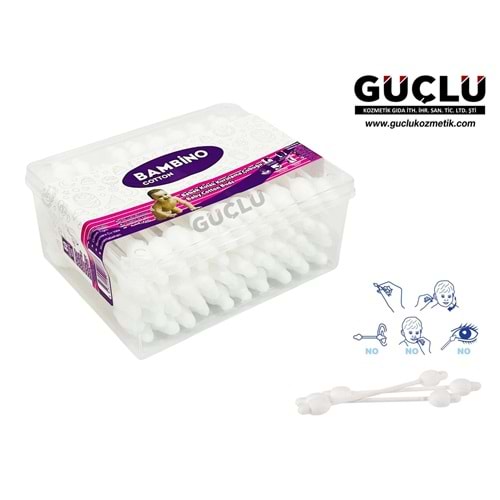 BAMBİNO KULAK ÇUBUĞU BEBEK 60LI KARE 1069*48Lİ