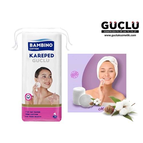 BAMBİNO MAKYAJ TEMİZLEME PAMUĞU 70AD KARE 0549*48Lİ