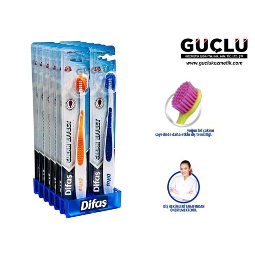 DİFAŞ DİŞ FIRÇASI CLEAN EFFECT 2644*12Lİ