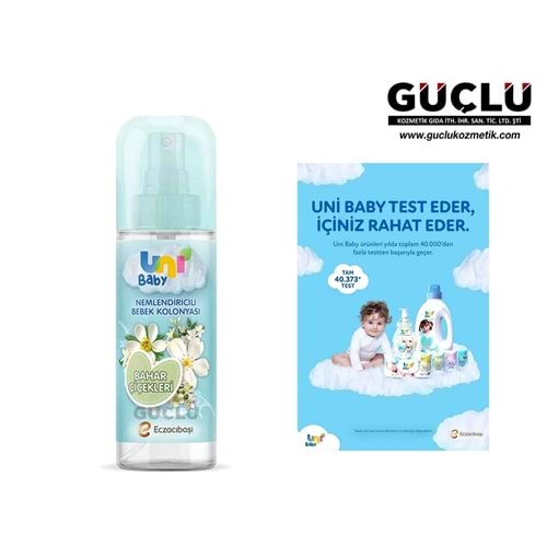 UNİ BABY BEBEK KOLONYASI 150ML BAHAR ÇİÇEKLERİ 3180*6LI