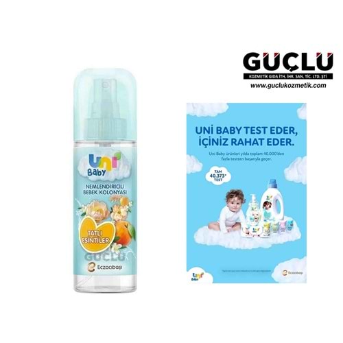 UNİ BABY BEBEK KOLONYASI 150ML TATLI ESİNTİLER 4522*6LI