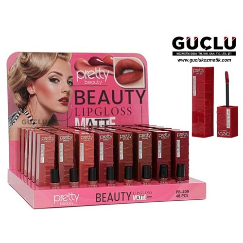 PRETTY B. LİP GLOSS MATTE VELVET PB409*48Lİ