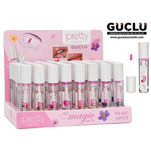 PRETTY B. LİP OİL MAGİC 24K PB937*48Lİ