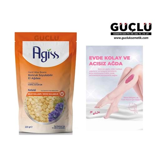 AGİSS BONCUK AĞDA 220GR POŞETLİ NATURAL*24LÜ