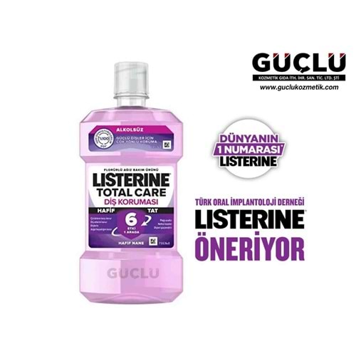 LISTERINE AĞIZ BAKIM SUYU 250ML TOTAL CARE DİŞ KORUMASI*6LI