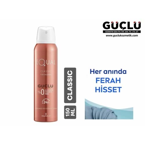 EQUAL DEO 150ML KADIN KLASİK*6LI