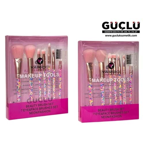 YARICCI MAKYAJ FIRÇA SETİ 7Lİ MAKEUP TOOLS YRC433*12Lİ