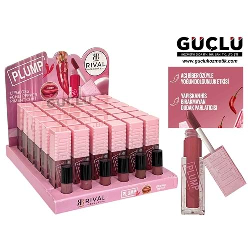 RİVAL LIP GLOSS PLUMP-ACI BİBERLİ RB167*36LI