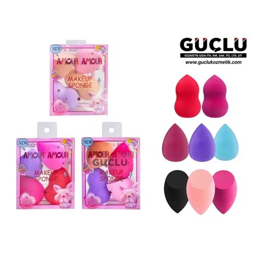 AMOUR A. MAKYAJ SÜNGERİ 4LÜ TRK102*12Lİ