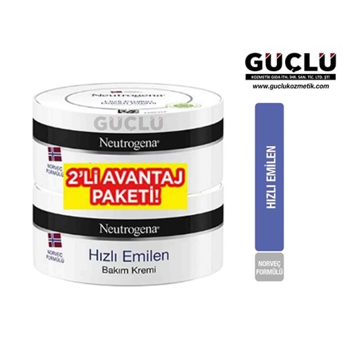 NEUTROGENA CİLT BAKIM KREMİ 200ML 2Lİ HIZLI EMİLEN*6LI