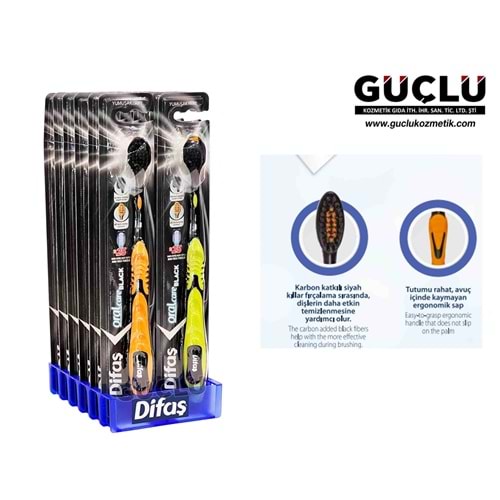 DİFAŞ DİŞ FIRÇASI ORAL CARE BLACK 2392*12Lİ