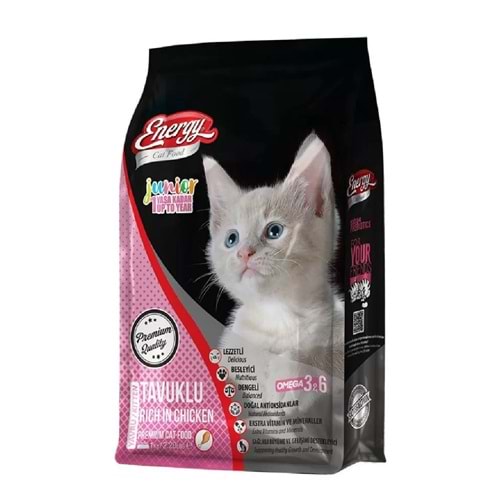 ENERGY C. F. TAVUKLU YAVRU KEDİ MAMASI 1 KG*12Lİ