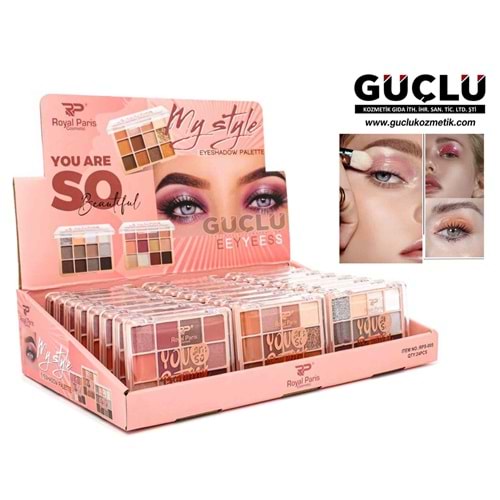 ROYAL P. FAR EYESHADOW MY STYLE SO 12Lİ RPS005*24LÜ